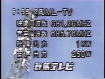 1995年の群馬テレビオープニング ニコニコ動画