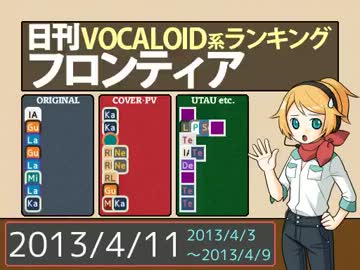 日刊VOCALOID系ランキング フロンティア 2013/4/11