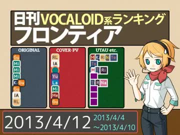 日刊VOCALOID系ランキング フロンティア 2013/4/12