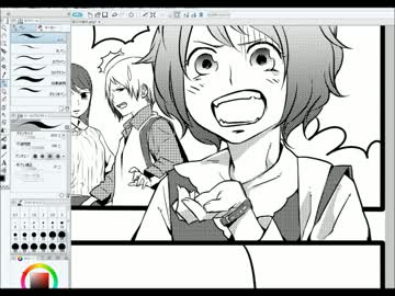 【第二段】WEB漫画作画動画「馬鹿かわ」101話目