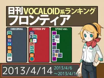 日刊VOCALOID系ランキング フロンティア 2013/4/14