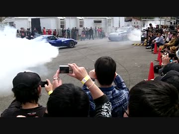 【2013車輪村】アメ車バーンナウトパフォーマンス