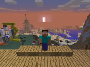 【Minecraft】 Ver1.5以降で「本棚格納式エンチャント部屋」を動かす動画 【1.15】