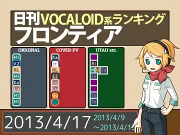 日刊VOCALOID系ランキング フロンティア 2013/4/17