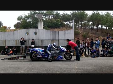 【2013車輪村】ドラッグレースマシン　デモ走行（午前の部）