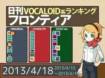 日刊VOCALOID系ランキング フロンティア 2013/4/18