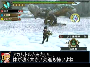 【東方】誘われてユクモ村　ボルボロス亜種戦３【ＭＨ】