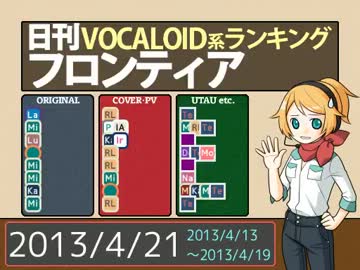 日刊VOCALOID系ランキング フロンティア 2013/4/21