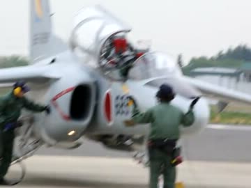 入間基地　ランウェイウォーク2013　T-4地上滑走