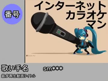 歌い手の名前でインターネットカラオケマンを歌ってしまった【indium】