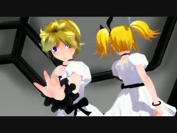 【MMD】右肩の蝶【Len＆Rin】