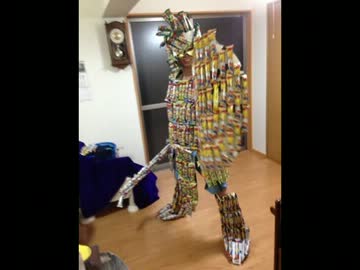 うまい棒で装備一式作ってみた