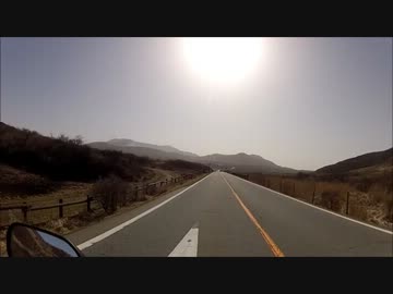 ガンダムUCの曲で砂漠っぽいところを走る【CBR250R】