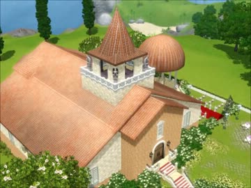 【sims3】教会っぽい結婚式場作ってみた【建築】