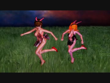 【MMD】星雲の草むらのウサギがタップダンス