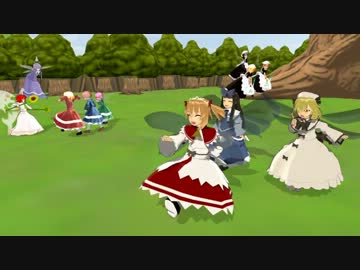 【東方MMD】東方モデル並べ その18【妖精】