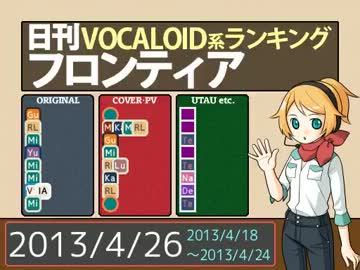 日刊VOCALOID系ランキング フロンティア 2013/4/26