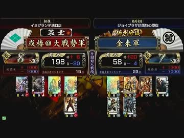 戦国大戦　頂上対決　2013/4/30　或椿＠大戦勢軍　VS　金来軍