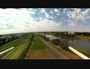 【空撮】DJI_PHANTOMで川を渡る練習【初心者】