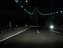 明石海峡大橋、大鳴門橋・夜(車載動画)