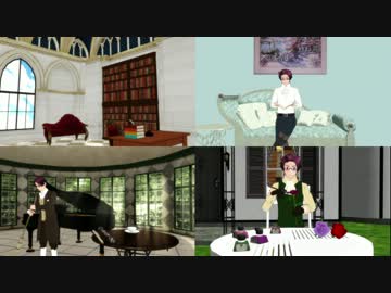 【APヘタリアMMD】午後の貴族を四分割で