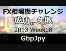 【FX 相場勘チャレンジ】2013 Week18 GBPJPY 成功 or 失敗 1