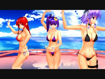 【MMD】パチュ、咲夜、美鈴で爆乳音頭　HD