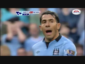 EPL12/13 マンチェスター・シティvsウェスト・ブロムウィッチハイライト