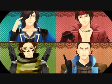 【MMD戦国BASARA】蒼紅主従でおちゃめ機能+軍帽でMasked bitcH
