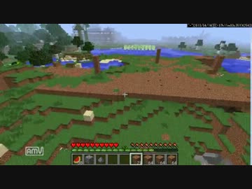 巨大娘がMinecraft　整地動画
