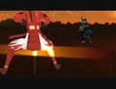 【MMD戦国BASARA】弾幕バトル【蒼紅空中戦】