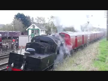 蒸気機関車が発車してすぐ脱線 By Wakarahennna 車載動画 動画