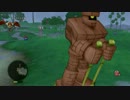 【DQX】ゴーレム衣装のオガ男、ドルボードを乗り回す