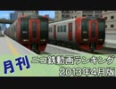 【A列車で行こう】 月刊ニコ鉄動画ランキング2013年4月版