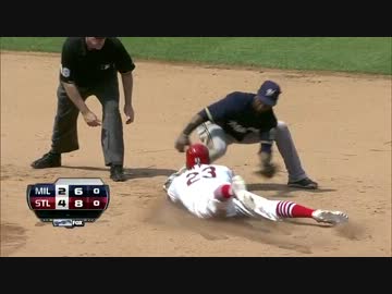 青木 長打の当たりに素早くセカンドに好返球 2塁打を防ぐ 2013/5/20