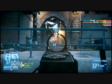 Xbox360 BF3　コンクエスト　枯れた声で実況プレイ〜弾幕嵐市場〜