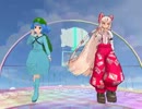 【MMD】メランコリックをにとり＆妹紅に踊ってもらった