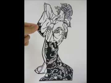 切り絵で手芸祭に参加してみた！