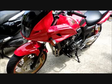 CB400SB(NC42) 純正マフラー　イタリアンレッド