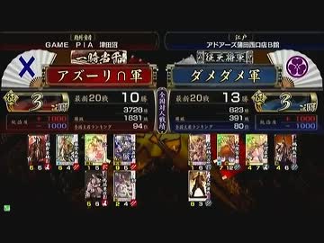 戦国大戦　頂上対決　2013/5/30　アズーリ∩軍　ＶＳ　ダメダメ軍