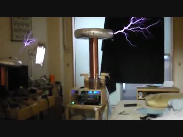 太陽曰く燃えよカオス　放電での演奏　テスラコイル