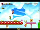 3人とゲームパットでゆっくり実況してみた（マリオU）word1後半