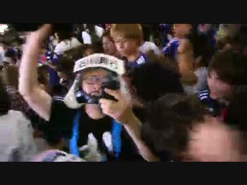 石川典行　2013年6月4日　サッカー試合直後　渋谷交差点にて