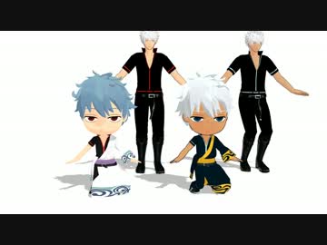 【MMD銀魂】パパンがパンダ【坂田さんたち】