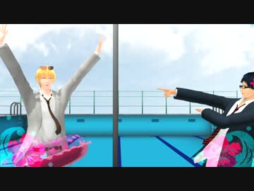 【MMD黒バス】ZIGG-ZAGG【黄瀬と青峰】