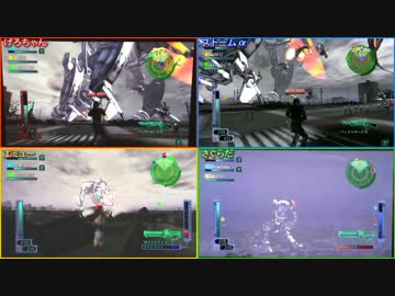 【4画面で見る】EDF3P いきなりINFオンライン St.15 侵攻阻止作戦 Part1