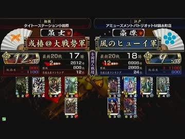 戦国大戦　頂上対決　2013/6/7　或椿＠大戦勢軍　ＶＳ　風のヒューイ軍