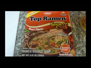 アメリカの食卓 133 NISSINトップラーメンを食す！