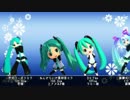 【MMD】初音ミクモデルに並んでもらった1 