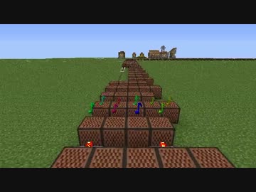 【minecraft】柳の下のデュラハンをnoteblockで演奏してみた【東方輝針城】